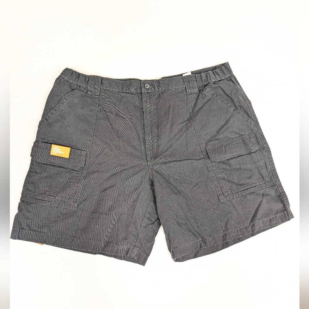 NWT Savane Gray 8 Inch Hiking Short Cargo SPF 30 Size 42 [281]